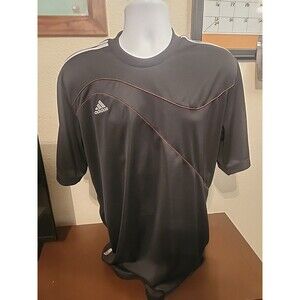 Adidas Mens XL Black Climalite T-Shirt Short Sleeve Athletic Running Gym